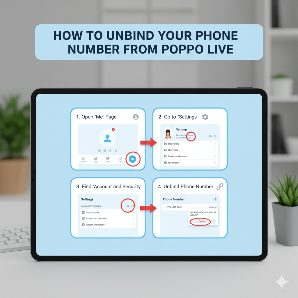 How to Unbind Your Phone Number from Poppo Live