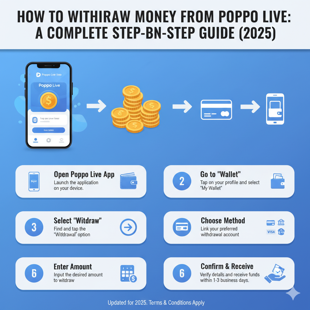 How to Withdraw Money from Poppo Live: A Complete Step-by-Step Guide (2025)
