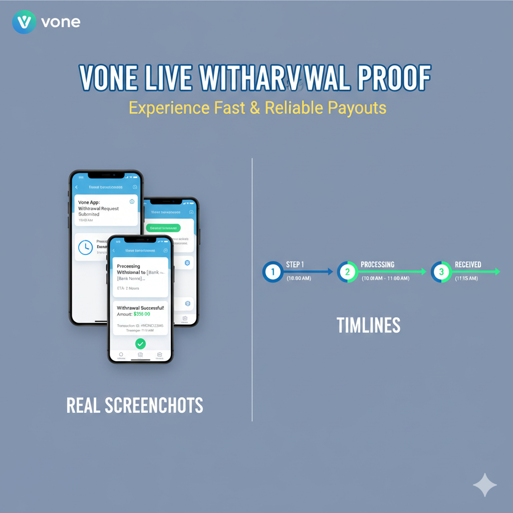 Vone Live Withdrawal Proof: Real Screenshots and Timelines