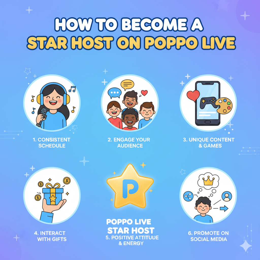 How to Become a Star Host on Poppo Live in 2025